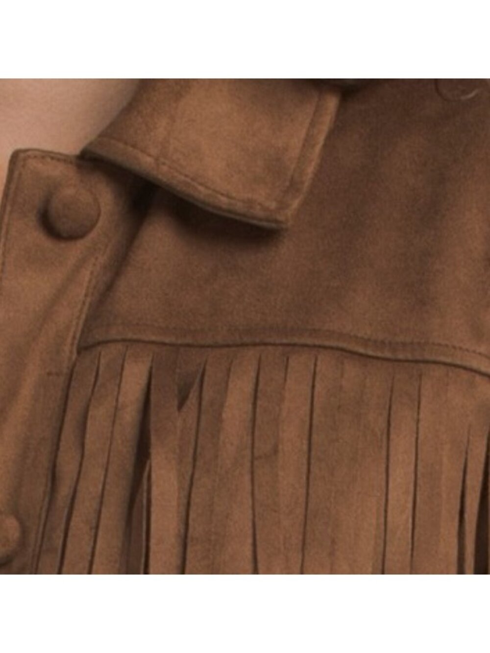7 FOR ALL MANKIND Fringe Faux Suede Jacket - Picture 3 of 3